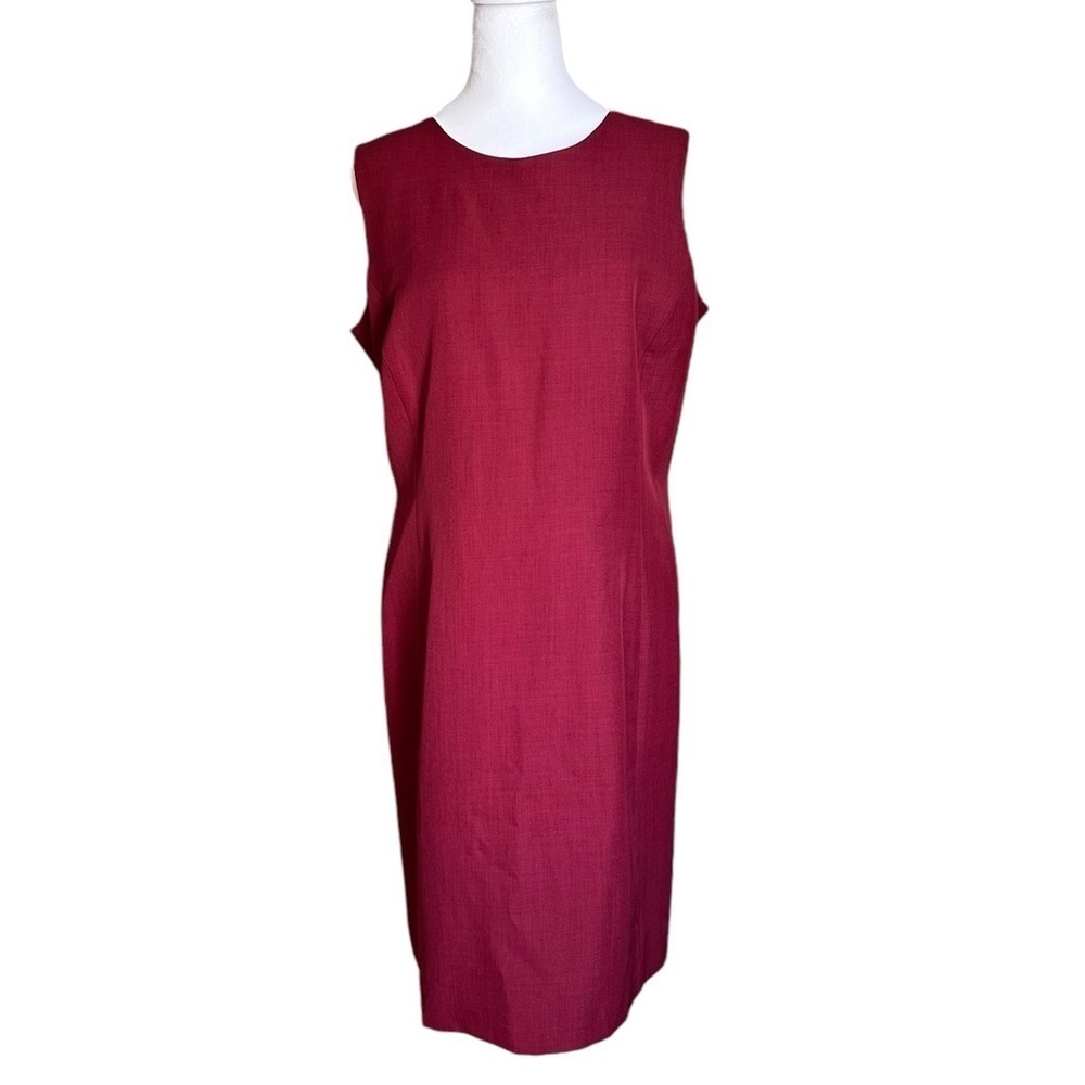 Pret A Porter Suit Sleeveless Pencil Back Midi Dress Size 14